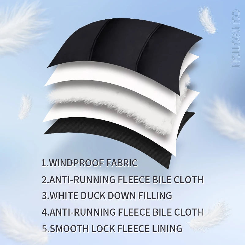 White Duck Down Jacket Men Winter Men's Coat Windproof Removable Cap Parkas Solid Color Outdoor Casual Hooded Overcoat Clothes